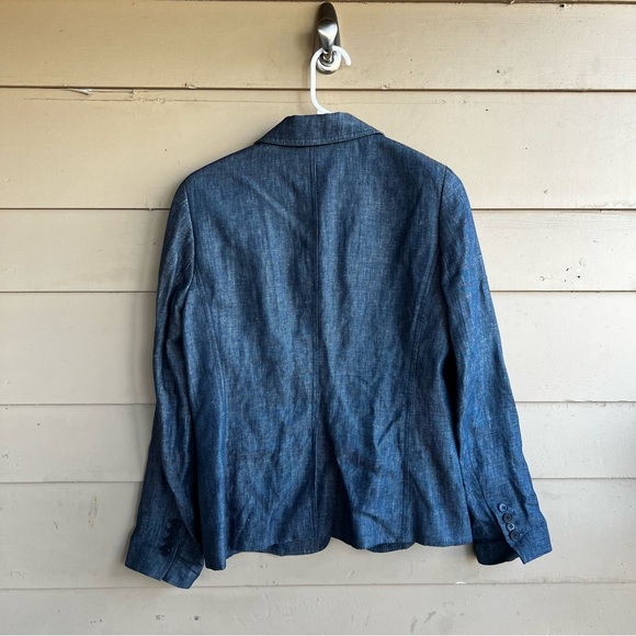 Talbots Linen Single Breasted Blazer - Women's Size 6 - Picture 6 of 6